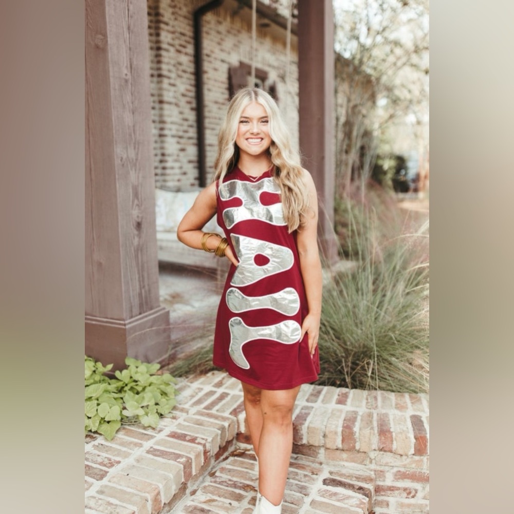 SOLD- NWOT Adorable, Queen of Sparkles, Mississippi State, Hail State dress